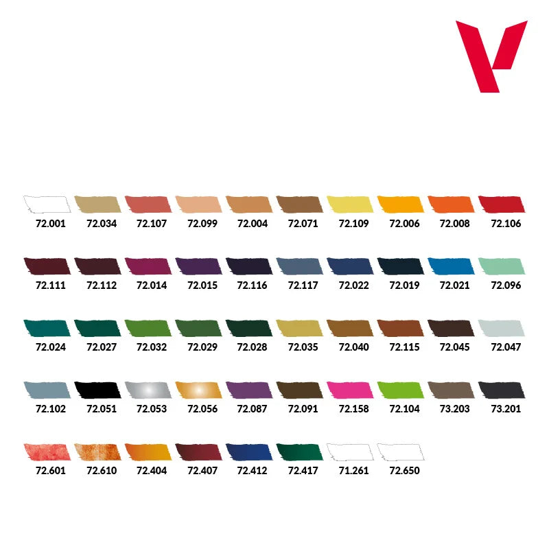 72182 - 遊戲色彩套組 Game Color - Inspiration Color Set - Acrylic Set - 48x18ml + Brushes + Guide Paint set