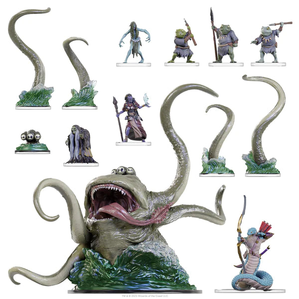 WizKids - 龍與地下城 - 突襲 - Dungeons & Dragons Onslaught: Nightmare of the Frogmire Coven - Maps & Monsters Expansion 狂蛙人噩夢 - 地圖和怪物擴展包