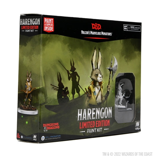Wizkids - 龍與地下城 - Vallejo塗色套組 - 兔人 D&D Nolzur's Marvelous Miniatures: Paint Kit - Harengon