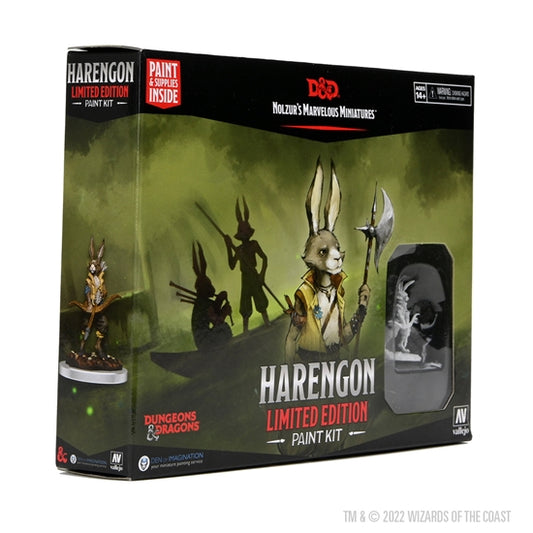 Wizkids - 龍與地下城 - Vallejo塗色套組 - 兔人 D&D Nolzur's Marvelous Miniatures: Paint Kit - Harengon