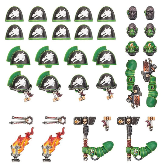 Salamanders: Primaris Upgrades and Transfers - 火蜥蜴原鑄升級套件