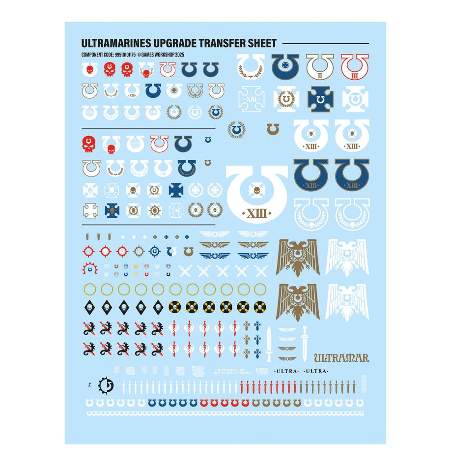 Ultramarines: Upgrades And Transfers - 極限戰士：升級套件與水貼紙