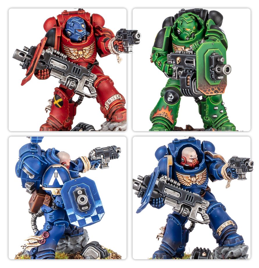Space Marines: Eradicator Squad With Heavy Bolters - 星際戰士：裝備重型爆彈槍的根除者小隊