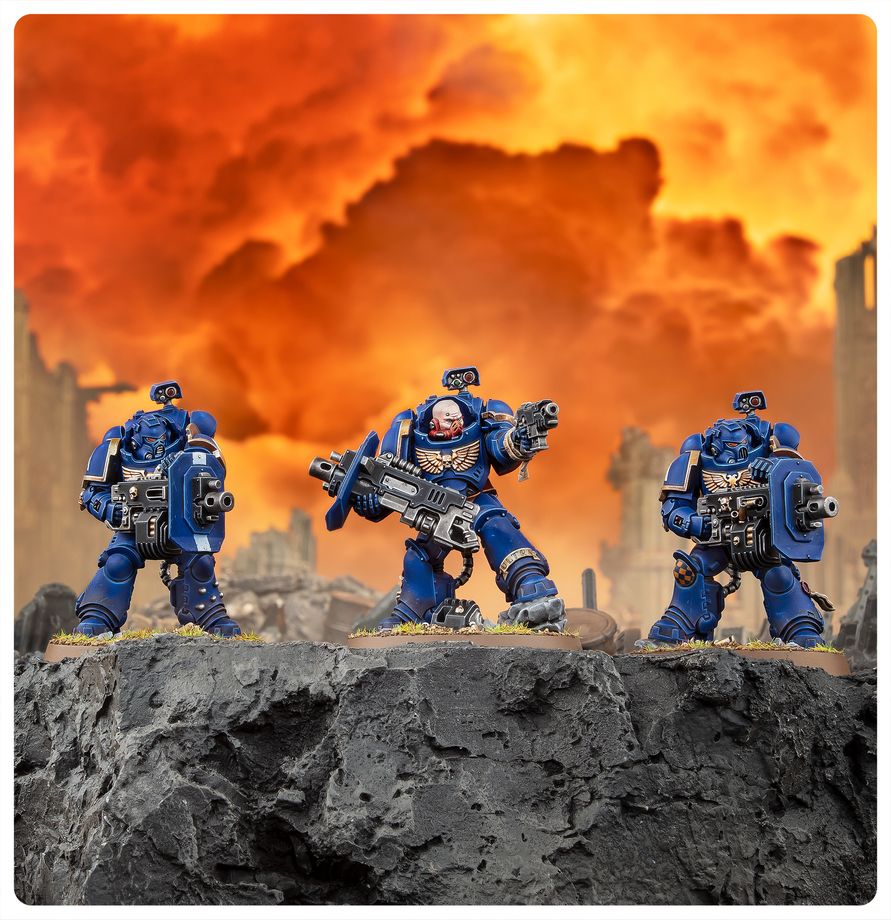 Space Marines: Eradicator Squad With Heavy Bolters - 星際戰士：裝備重型爆彈槍的根除者小隊