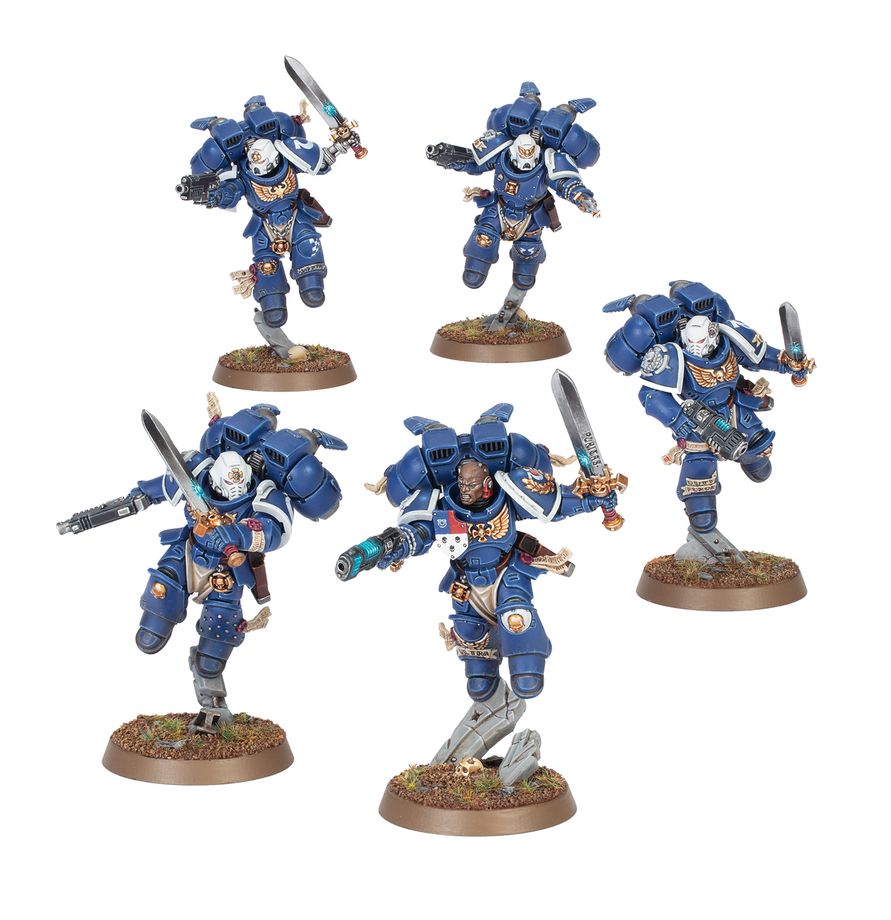 Space Marines: Vanguard Veteran Squad With Jump Packs - 星際戰士：跳躍背包先鋒老兵小隊