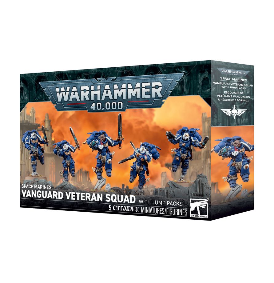 Space Marines: Vanguard Veteran Squad With Jump Packs - 星際戰士：跳躍背包先鋒老兵小隊