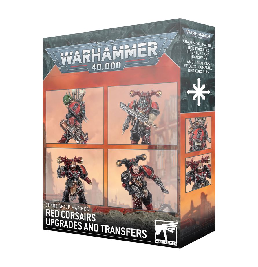 Chaos Space Marines: Red Corsairs Upgrades and Transfers - 混沌星際戰士：紅海盜升級套件與水貼紙
