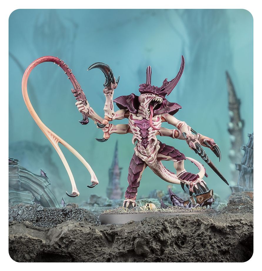 Tyranids: Tyranid Prime with Lash Whip - 泰倫蟲族：裝備抽擊鞭的泰倫王蟲