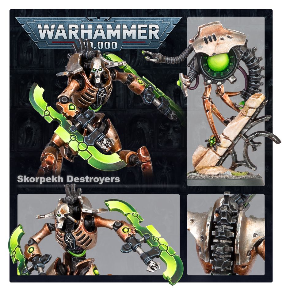 Necrons: Skorpekh Destroyers - 太空死靈斯科爾比克毀滅者