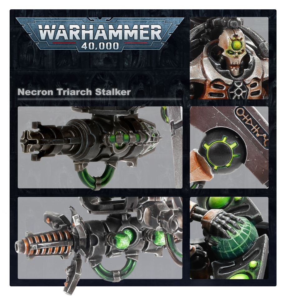 Necrons: Triarch Stalker - 太空死靈三聖追獵者戰車
