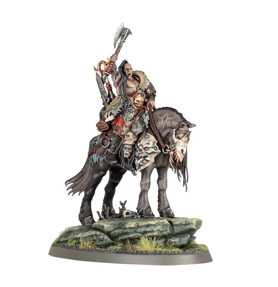 Slaves to Darkness: Darkoath Chieftain on Warsteed - 黑暗之奴：騎乘戰馬的暗誓酋長