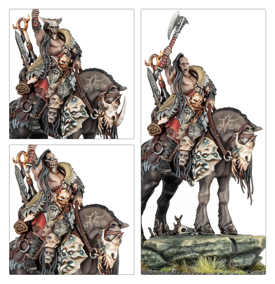Slaves to Darkness: Darkoath Chieftain on Warsteed - 黑暗之奴：騎乘戰馬的暗誓酋長