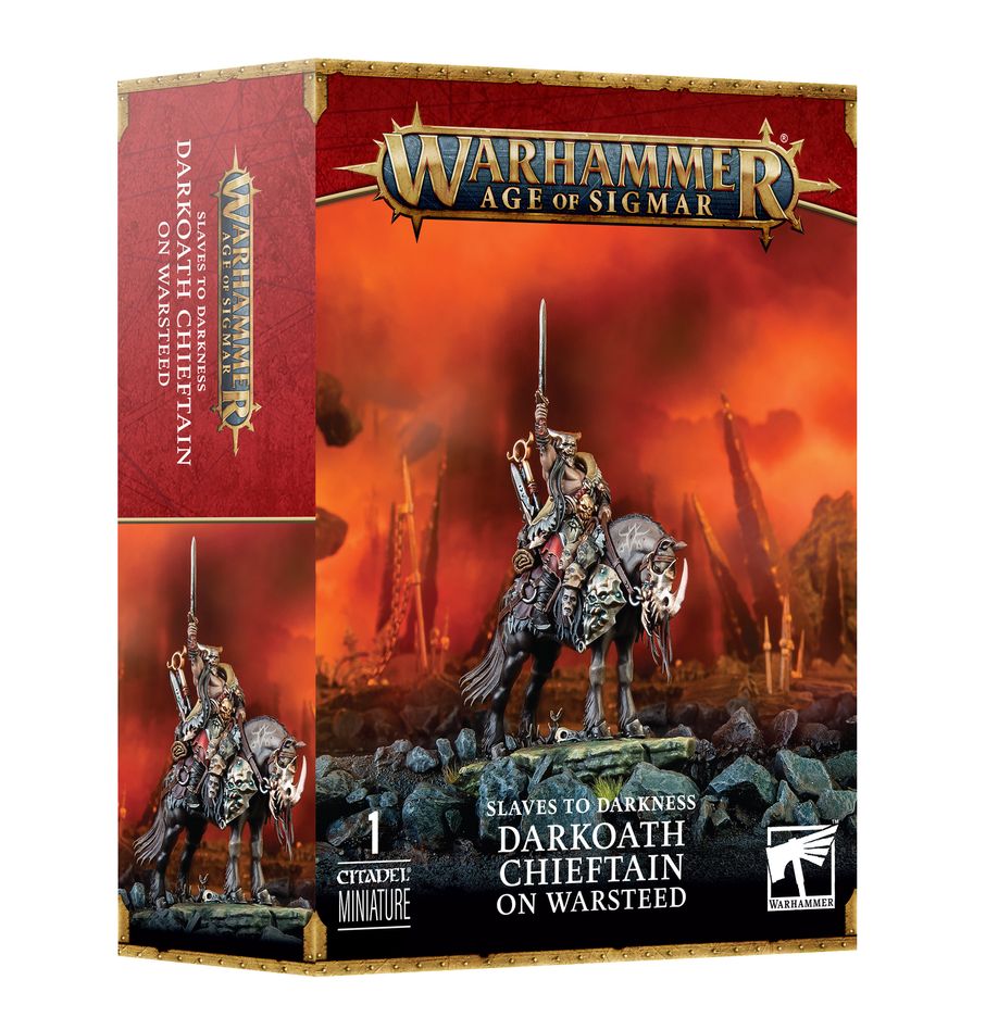 Slaves to Darkness: Darkoath Chieftain on Warsteed - 黑暗之奴：騎乘戰馬的暗誓酋長