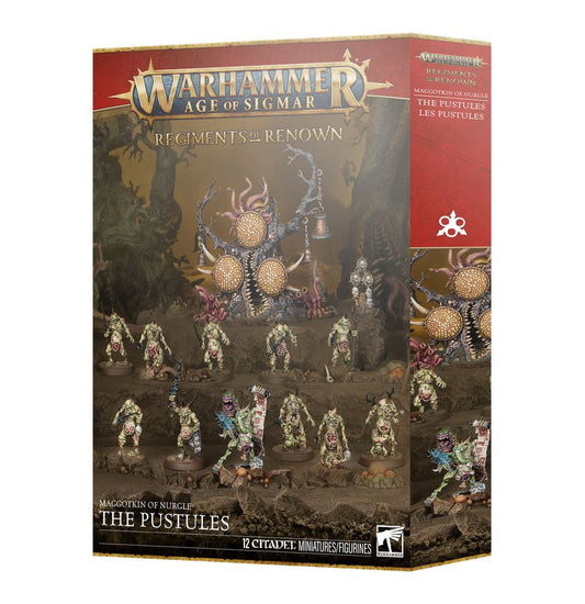 Maggotkin of Nurgle: Regiment of Renown - The Pustules - 納垢蛆裔：膿包書記團