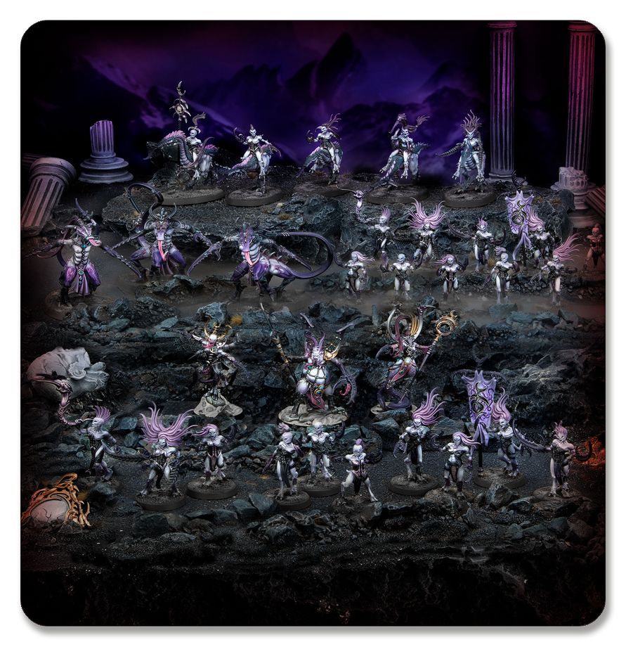 Hedonites of Slaanesh: Spearhead - Epicurean Revellers - 先鋒軍：縱慾狂歡者