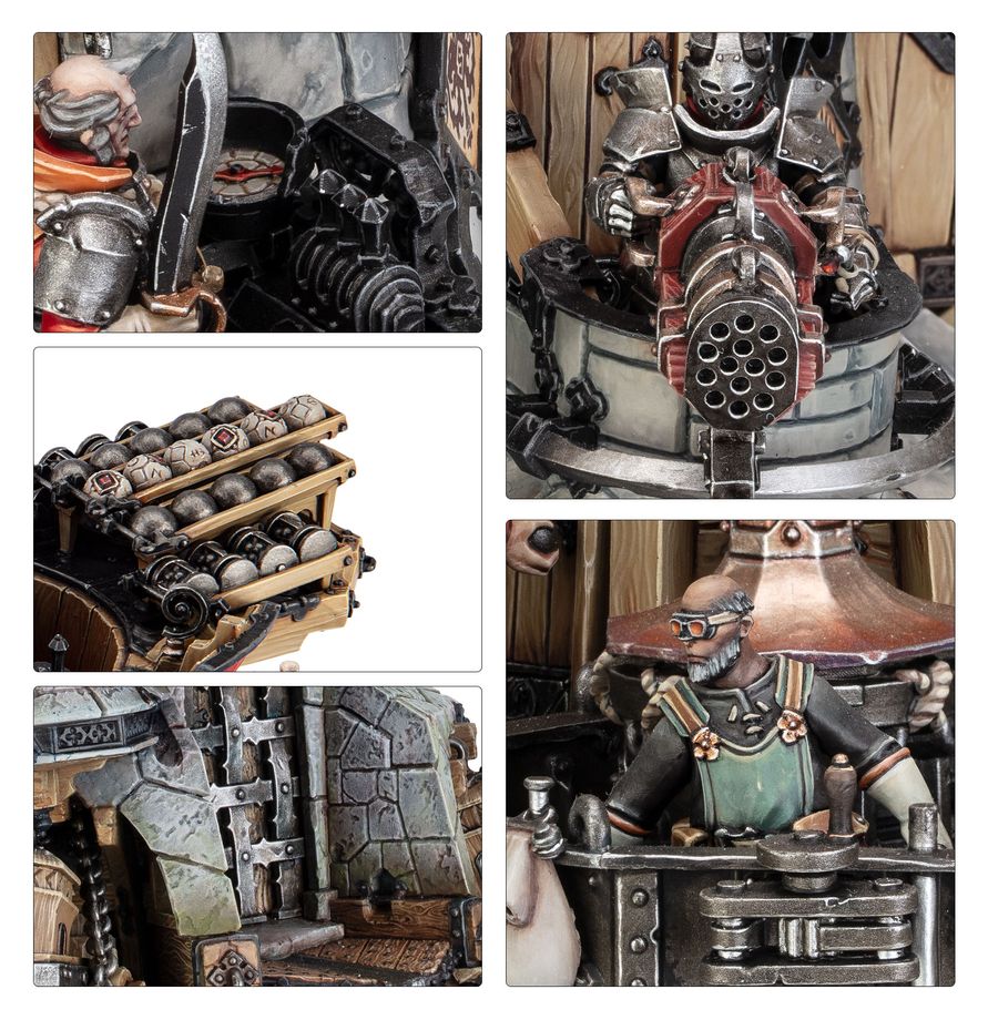 Cities of Sigmar: Cannonade Cogfort / Conqueror Cogfort - 西格瑪之城：轟擊者齒輪堡壘