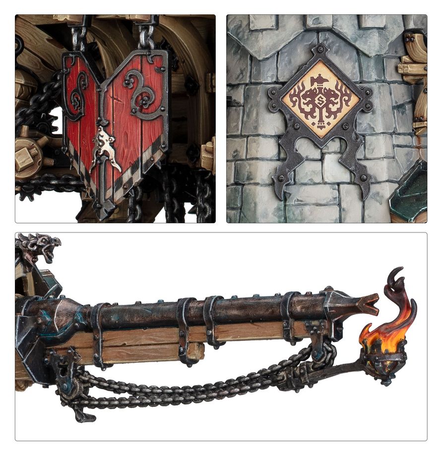 Cities of Sigmar: Cannonade Cogfort / Conqueror Cogfort - 西格瑪之城：轟擊者齒輪堡壘