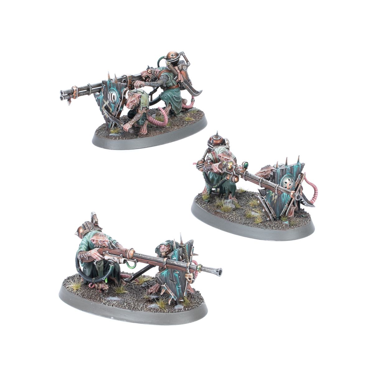 Skaven: Warplock Jezzails - 斯卡文鼠人：次元抬槍小組