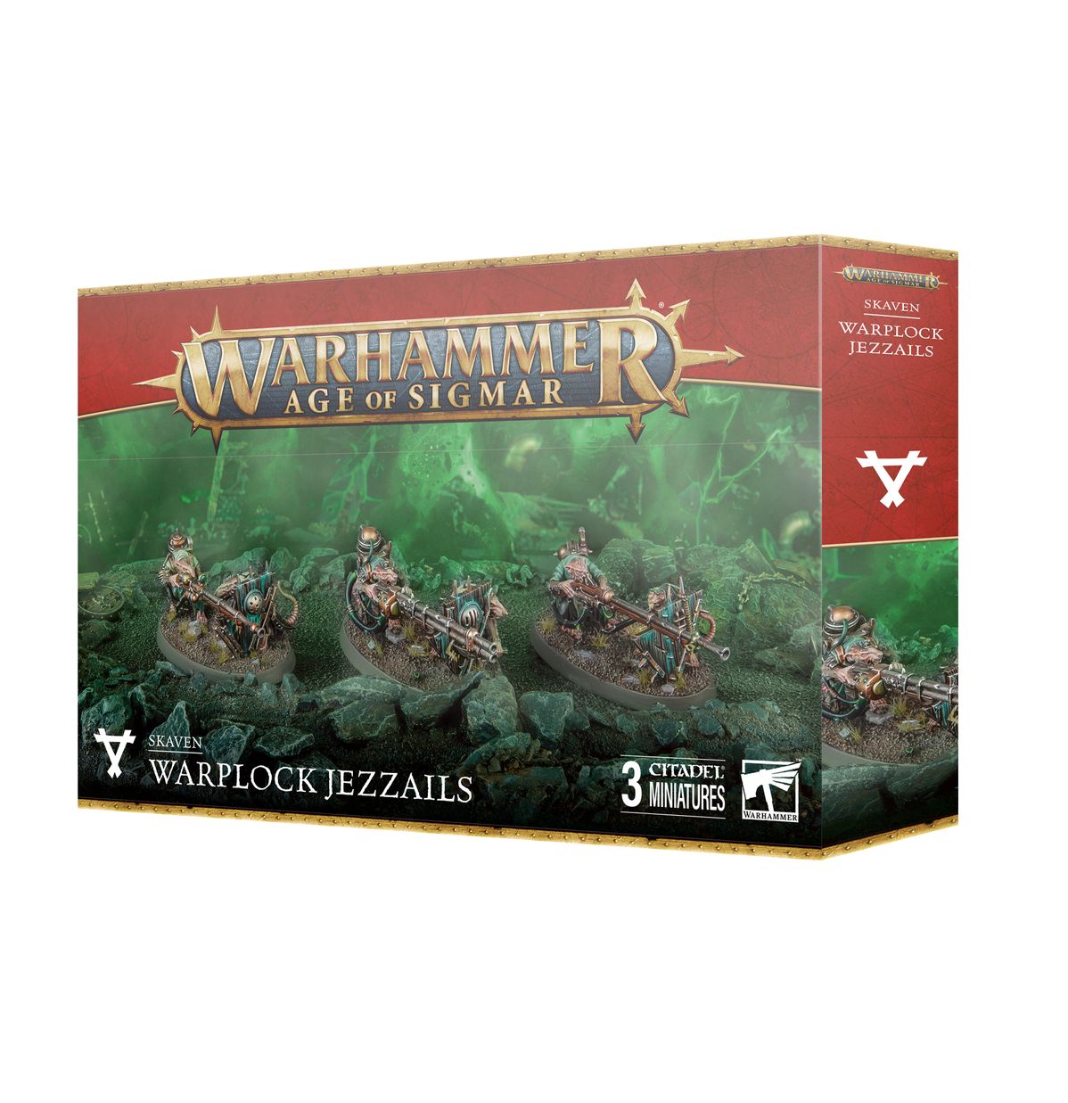 Skaven: Warplock Jezzails - 斯卡文鼠人：次元抬槍小組