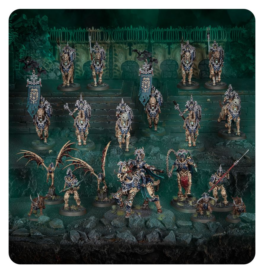 Ossiarch Bonereapers: Spearhead - Kavalos Vanguard - 先鋒軍：殮骨骸軍：骨騎先鋒隊