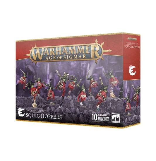Gloomspite Gitz: Squig Hoppers - 幽暗惡徒球菌騎兵