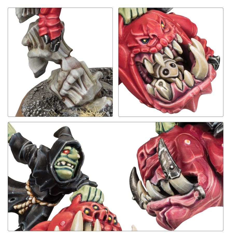 Gloomspite Gitz: Squig Hoppers - 幽暗惡徒球菌騎兵