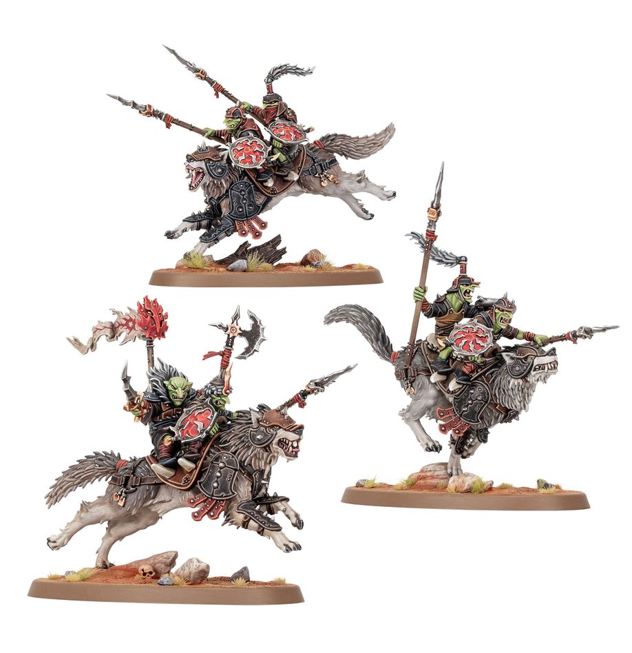 Gloomspite Gitz: Snarlpack Cavalry - 暗怨地精：齜牙獸合騎兵