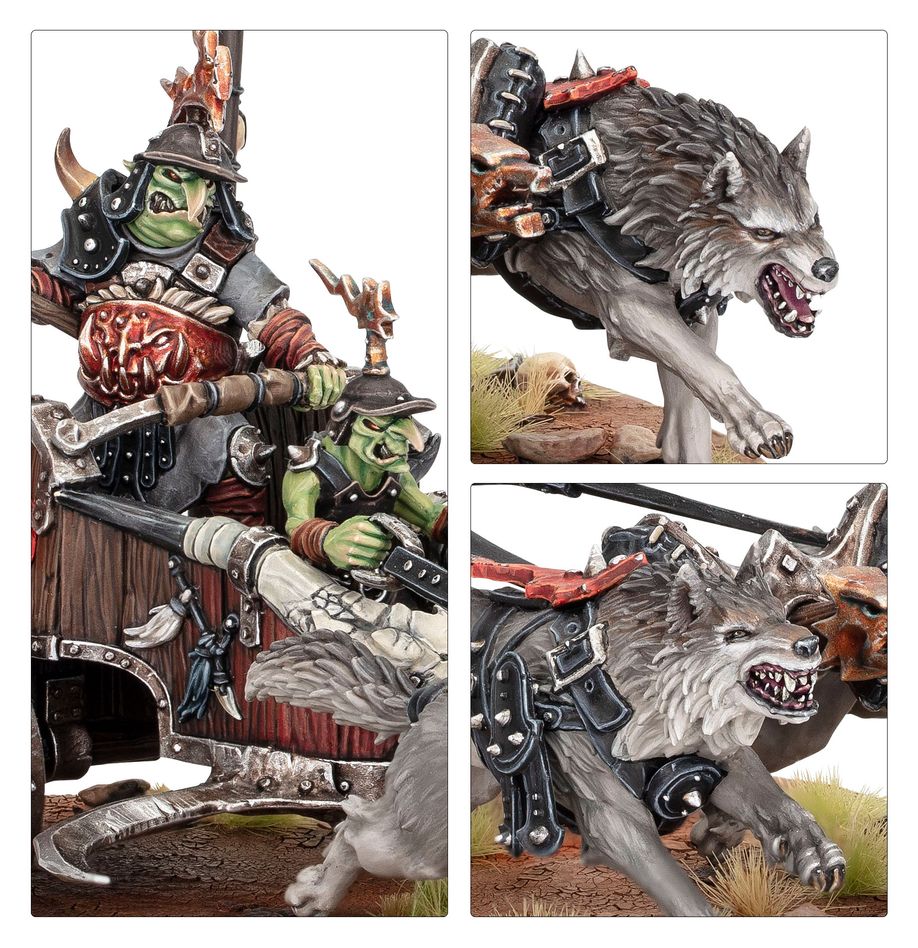 Gloomspite Gitz: Snarlboss on War-Wheela - 暗怨地精：乘坐戰車的齜牙獸頭目