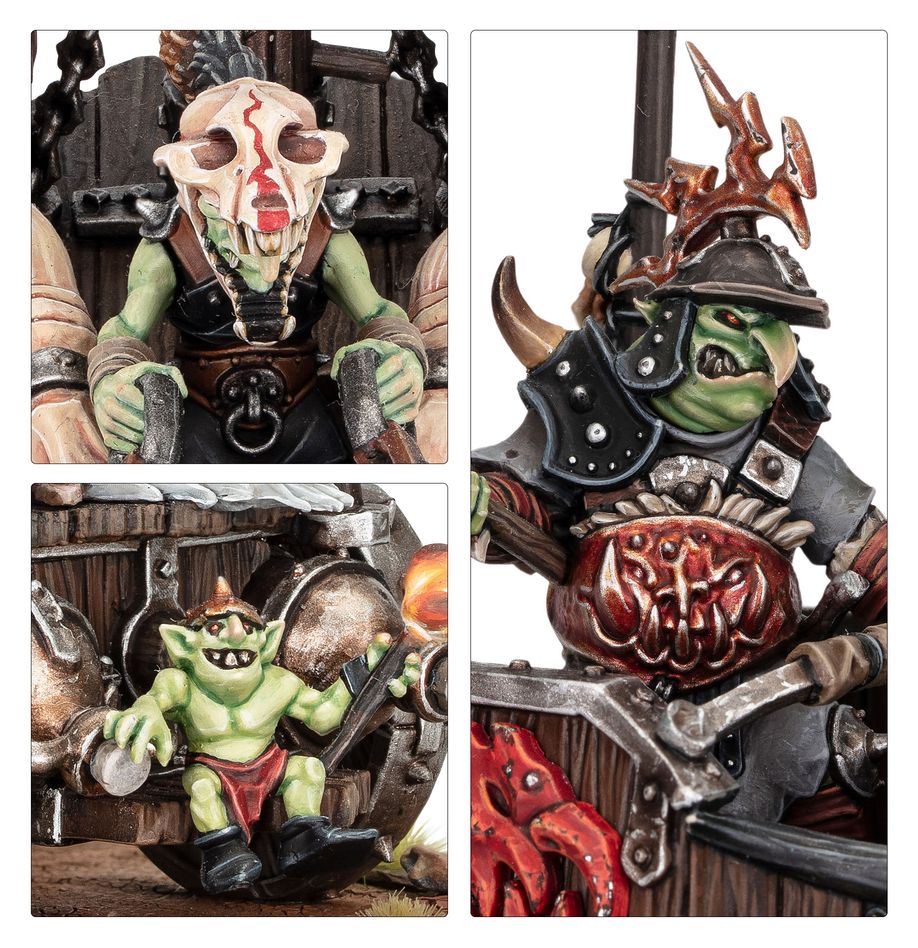 Gloomspite Gitz: Snarlboss on War-Wheela - 暗怨地精：乘坐戰車的齜牙獸頭目