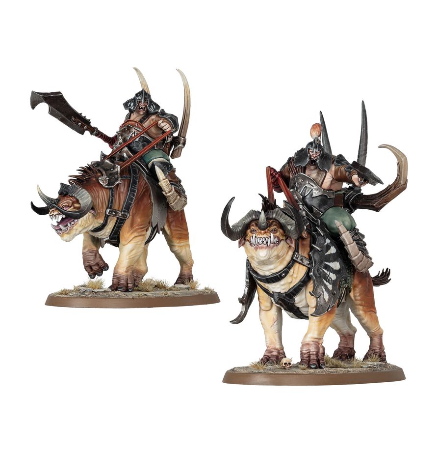 Ogor Mawtribes: Maulbeast Raiders/Cavalry - 食人魔大胃部落：撕咬獸劫掠者