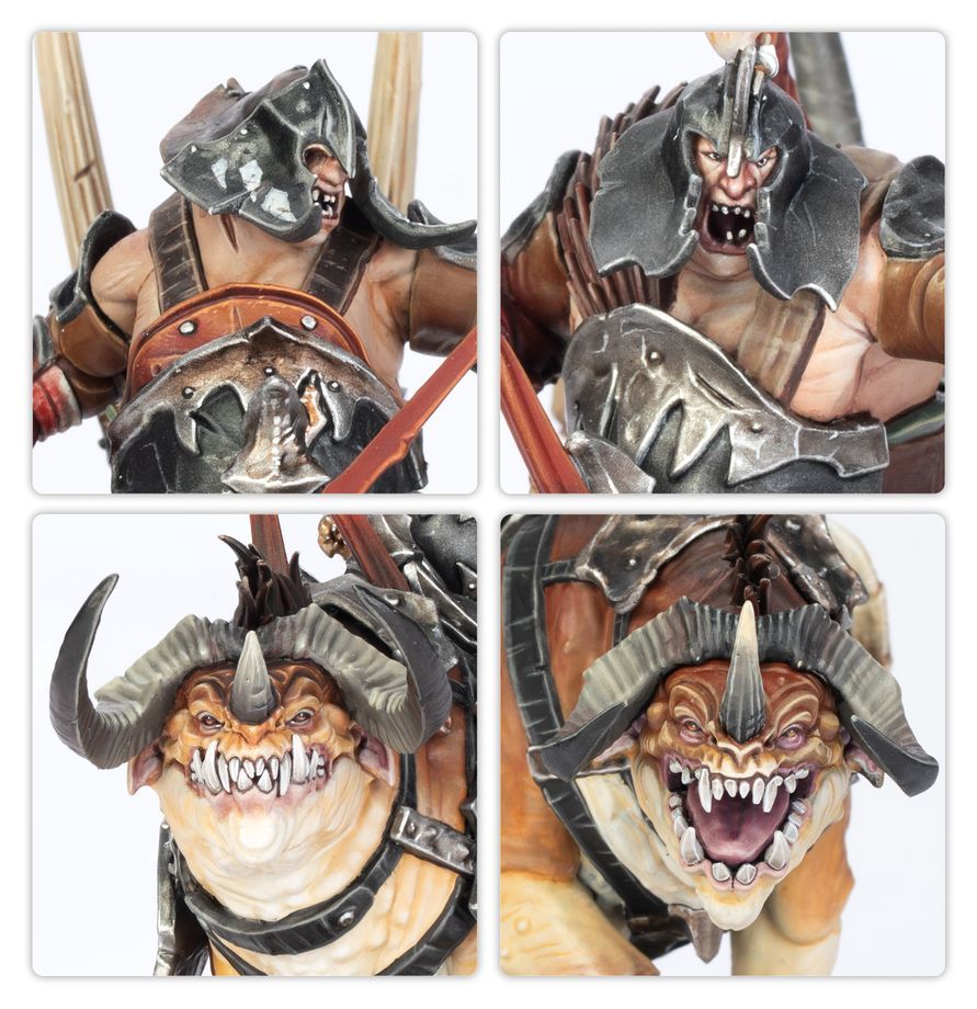 Ogor Mawtribes: Maulbeast Raiders/Cavalry - 食人魔大胃部落：撕咬獸劫掠者