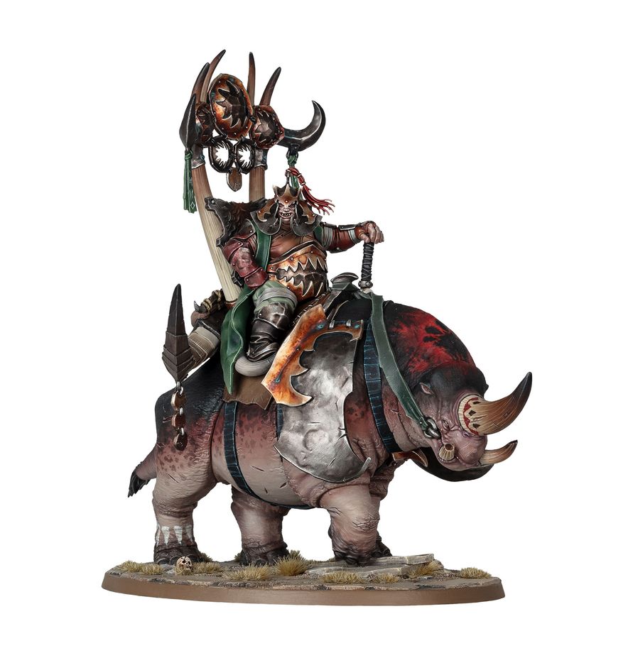 Ogor Mawtribes: Morga the Mighty – Overtyrant / Tyrant on Glutthorn - 食人魔大胃部落：霸者莫爾伽