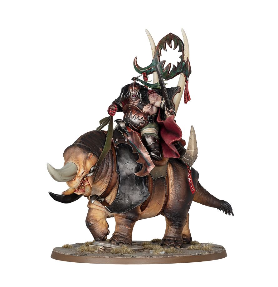 Ogor Mawtribes: Morga the Mighty – Overtyrant / Tyrant on Glutthorn - 食人魔大胃部落：霸者莫爾伽