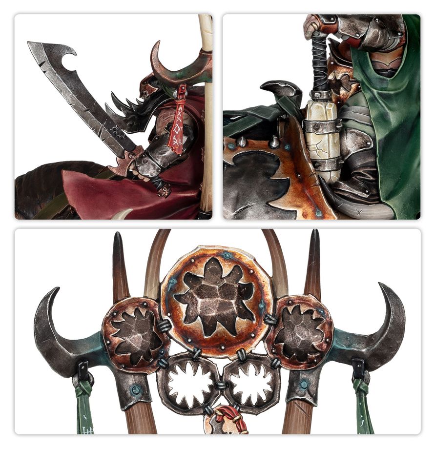 Ogor Mawtribes: Morga the Mighty – Overtyrant / Tyrant on Glutthorn - 食人魔大胃部落：霸者莫爾伽