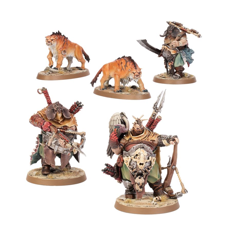 Ogor Mawtribes: Hunters with Sabrefangs - 食人魔大胃部落：攜帶刃齒虎的獵手