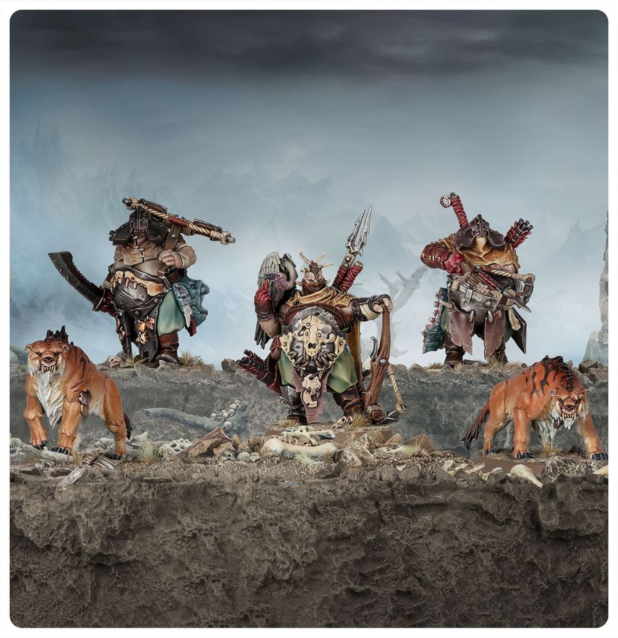 Ogor Mawtribes: Hunters with Sabrefangs - 食人魔大胃部落：攜帶刃齒虎的獵手