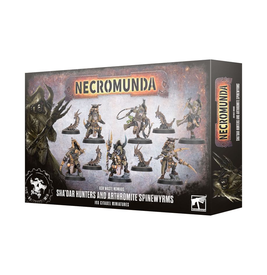 Necromunda: Sha'dar Hunters and Arthromite Spinewyrms - 沙達爾獵人與阿索麥刺脊蟲