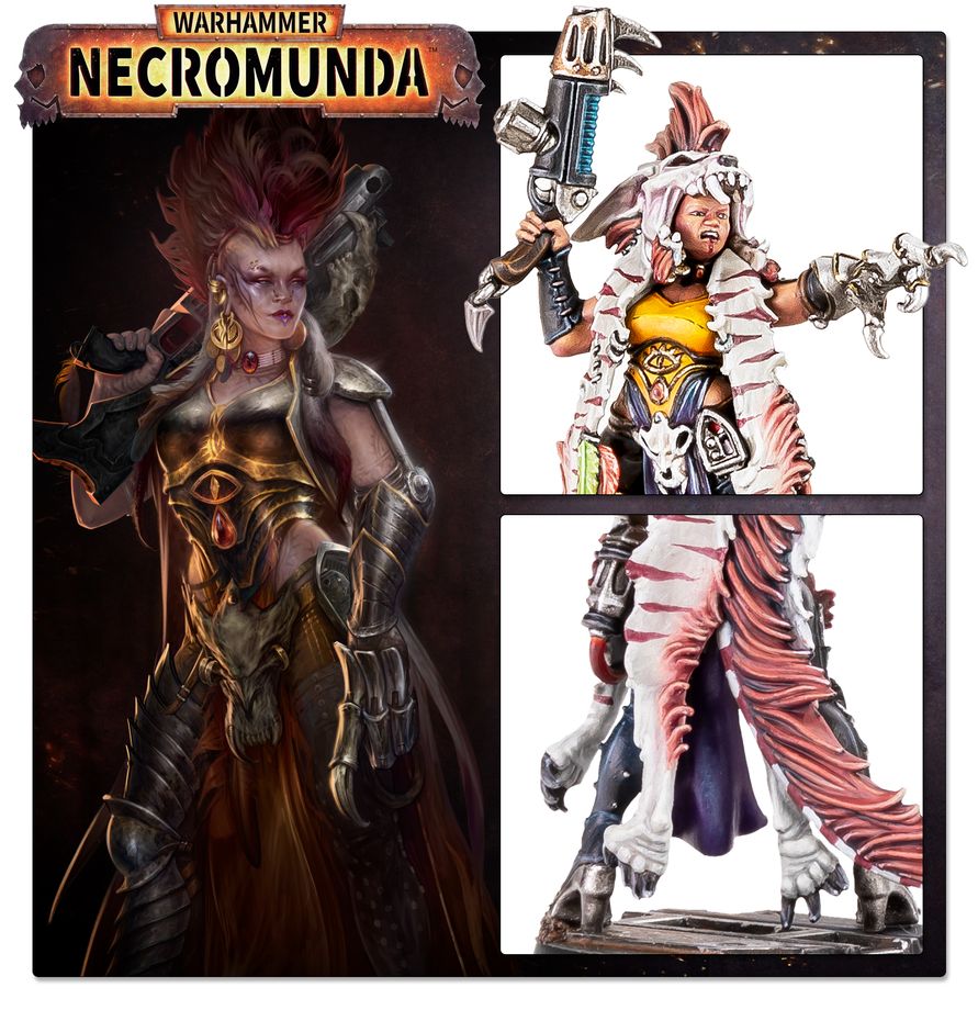 Necromunda: Escher Matriarchs & Phyrr Cats - 涅克羅蒙達：埃舍爾女族長與菲爾貓