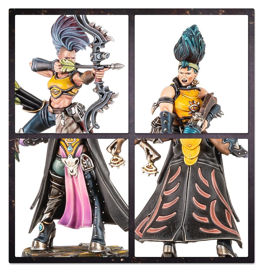 Necromunda: Escher Matriarchs & Phyrr Cats - 涅克羅蒙達：埃舍爾女族長與菲爾貓
