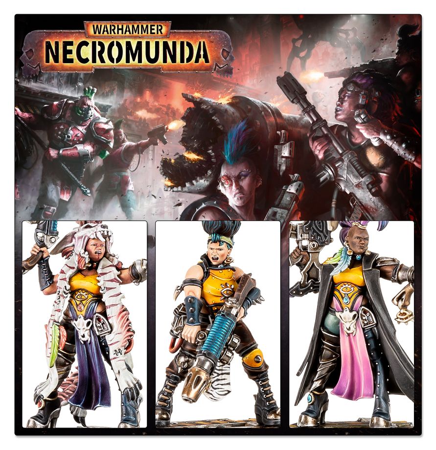 Necromunda: Escher Matriarchs & Phyrr Cats - 涅克羅蒙達：埃舍爾女族長與菲爾貓