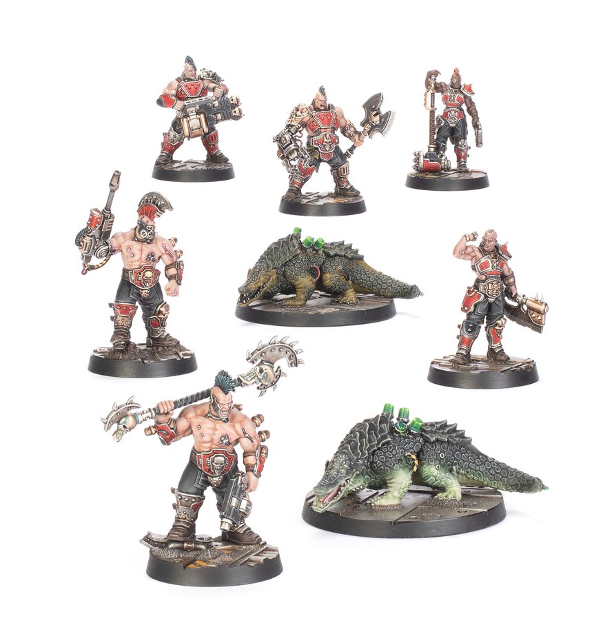 Necromunda: Goliath Forge Bosses & Sumpkrocs - 涅克羅蒙達：歌利亞鍛造頭目與污水鱷