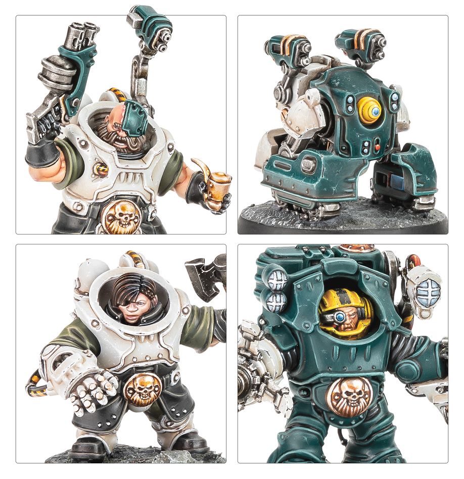 Necromunda: Ironhead Squat Charter Masters And Drill Masters - 涅克羅蒙達：鐵頭矮人憲章大師與鑽探大師