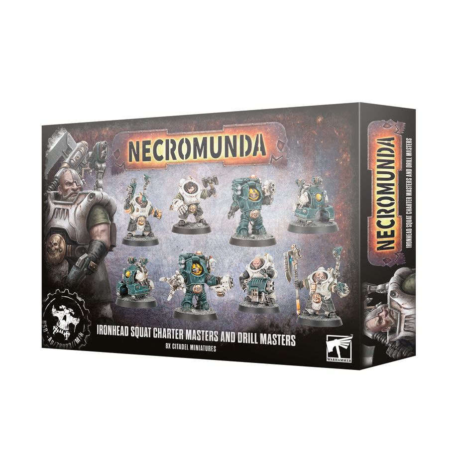 Necromunda: Ironhead Squat Charter Masters And Drill Masters - 涅克羅蒙達：鐵頭矮人憲章大師與鑽探大師