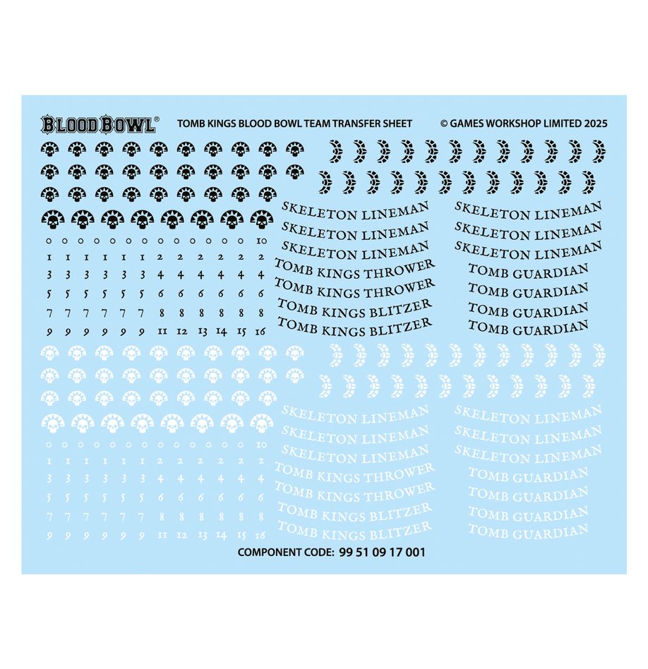 Blood Bowl: Tomb Kings Team - 血碗橄欖球：古墓王球隊