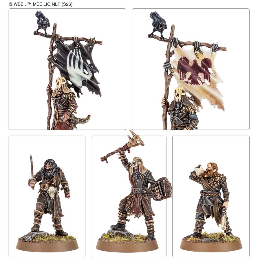 Middle-earth™ Strategy Battle Game: Hill Tribesmen Commanders - 中土世界：山丘部落成員指揮組