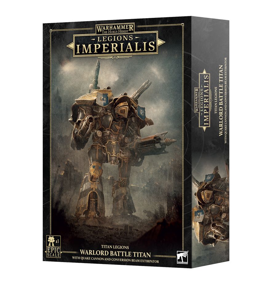 Legions Imperialis: Warlord Titan with Quake Cannon and Conversion Beam Extirpator - 帝國軍團：裝備地震炮與轉換光束殲滅炮的戰將泰坦