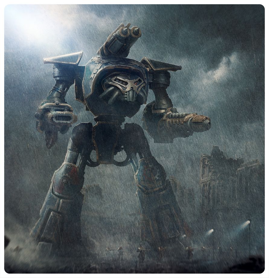 Legions Imperialis: Reaver Titan with Graviton Obliterator and Volkite Annihilator - 帝國軍團：裝備重力泯滅炮與爆燃殲滅炮的掠奪者泰坦