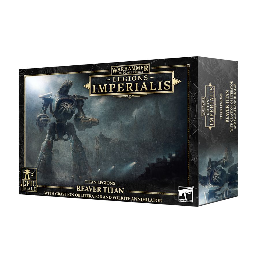 Legions Imperialis: Reaver Titan with Graviton Obliterator and Volkite Annihilator - 帝國軍團：裝備重力泯滅炮與爆燃殲滅炮的掠奪者泰坦