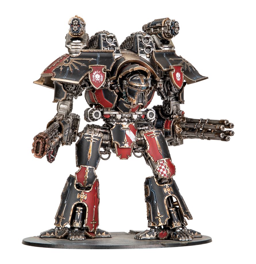 Legions Imperialis: Warlord Titan with Volkite Destructor and Macro-Gatling Blaster - 帝國軍團：裝備爆燃毀滅炮與重型加特林爆能炮的戰將泰坦