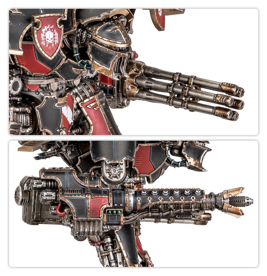 Legions Imperialis: Warlord Titan with Volkite Destructor and Macro-Gatling Blaster - 帝國軍團：裝備爆燃毀滅炮與重型加特林爆能炮的戰將泰坦
